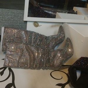 Steve Madden rhinestone boots size 10